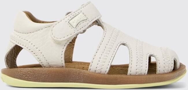 Camper Peu Cami Leather Sandals Kids White Shoes
