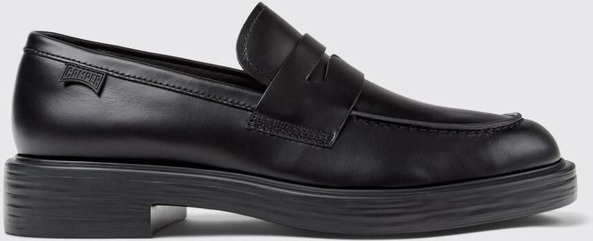 Camper Twin Penny Loafer Chunky Sole Black