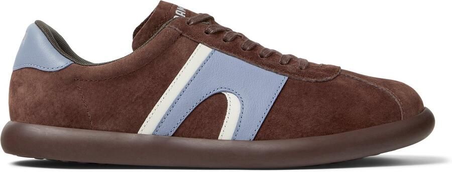 CAMPER Sneakers laag 'Pelotas Soller' chocoladebruin basaltgrijs wit