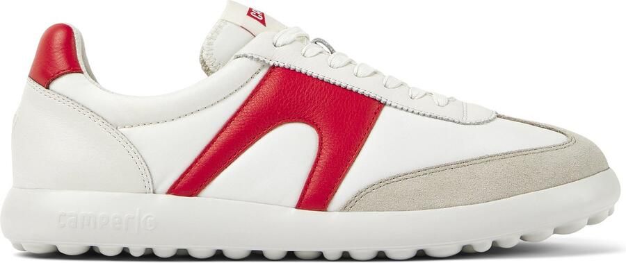 Camper Contemporary Leather Trainers with Lightweight Outsole White