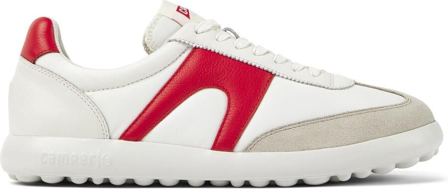 Camper Contemporary Leather Trainers with Lightweight Outsole White