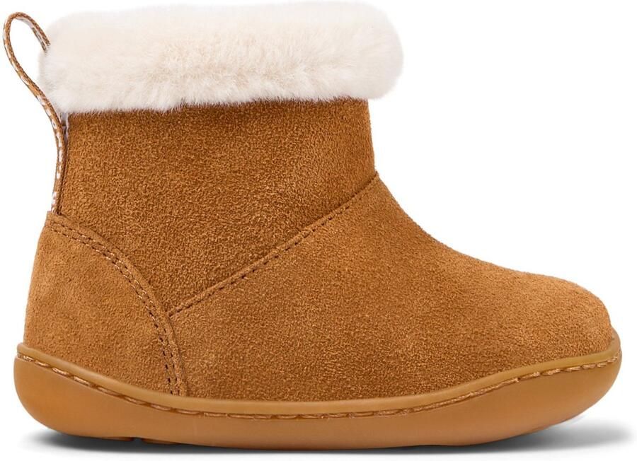 Camper Peu bruine leren enkellaarsjes