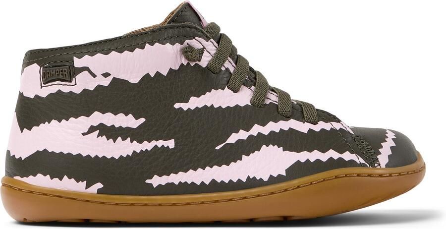 Camper Peu Cami Enkellaarsjes Kinderen Groen Roze