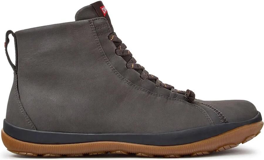 CAMPER Veterboots ' Peu Pista ' donkergrijs bloedrood wit