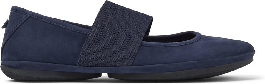 Camper Right Ballerina Elastic Band Flats Wo Blue Ballet Flats