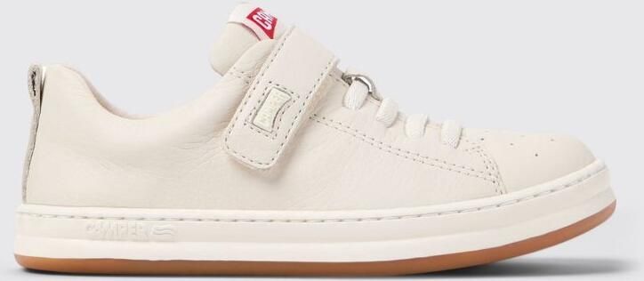 Camper Runner Sneaker Strap Closure Kids White