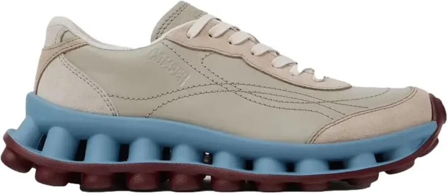 CAMPER Ballerina met riempjes ' Karst 2 ' zilver