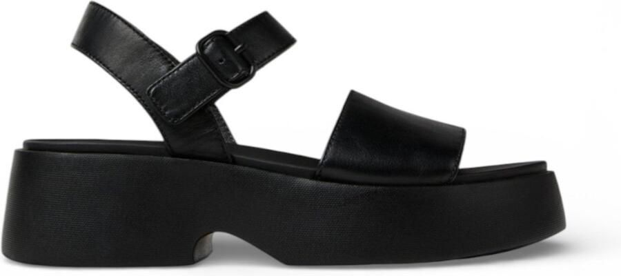 Camper Tasha Platform Sandal Casual Leather Wo Black Flat Sandals - Foto 2