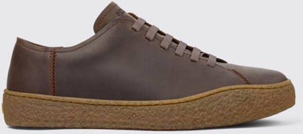 Camper Classic Leather Lace-Up Casual Shoes Brown Sneakers