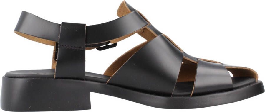 Camper Zwarte Platte Sandalen voor Vrouwen Black Dames