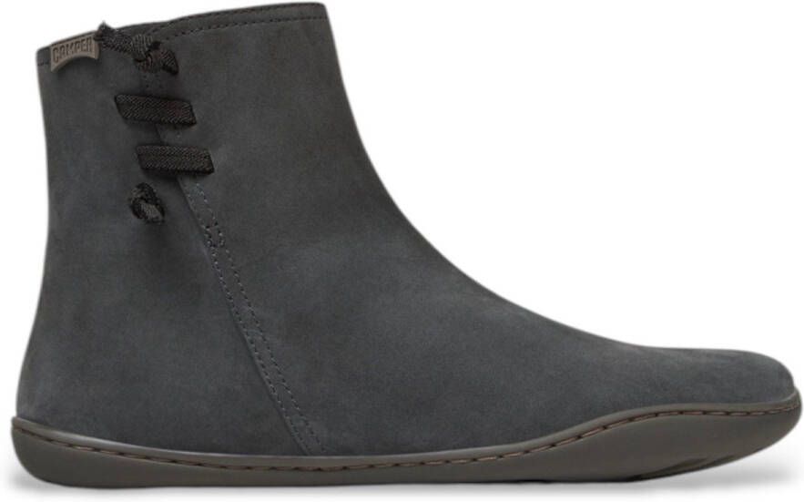 Camper Grijze Peu Leren Enkellaarsjes