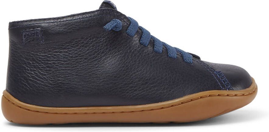 Camper Leather Lace-Up Ankle Boots with Flexible Rubber Outsole for Comfort