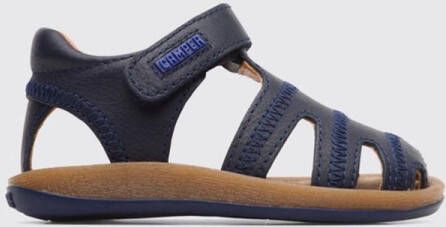 Camper Leather Fisher Sandals Kids Blue Shoes