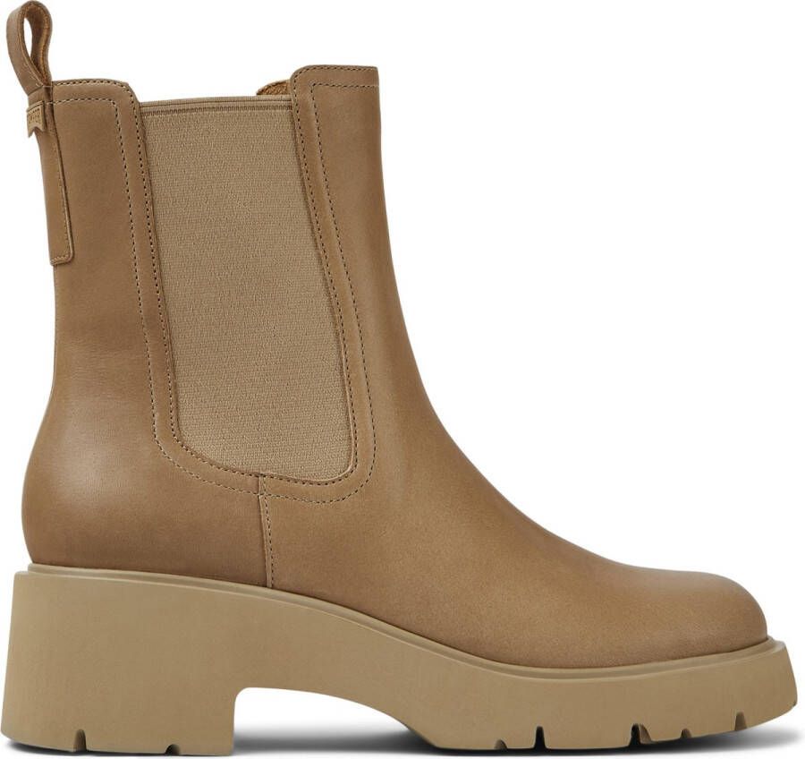 Camper Milah Enkellaarsjes Damen Beige