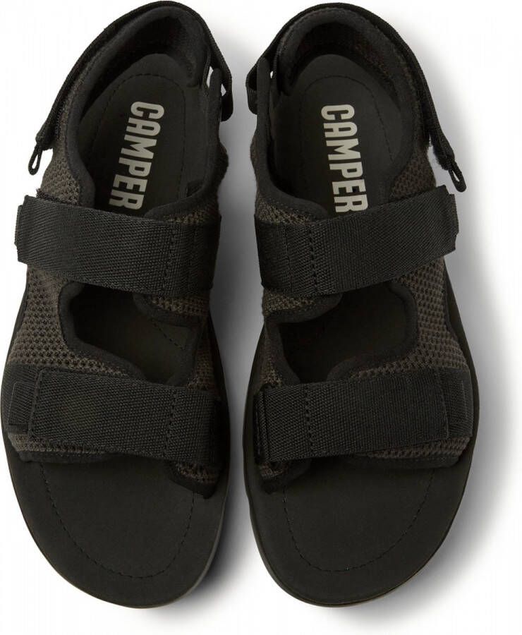 Camper Zwarte casual open sandalen Heren platte sandalen Black Heren