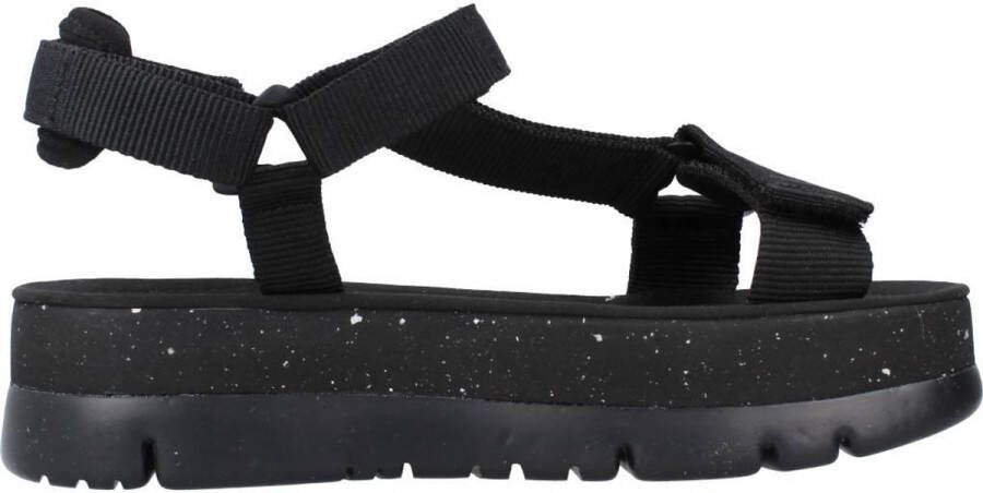Camper Stijlvolle Platte Sandalen voor Vrouwen Black Dames