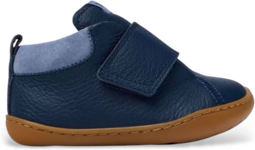 Camper Peu blauw leren enkellaarsjes