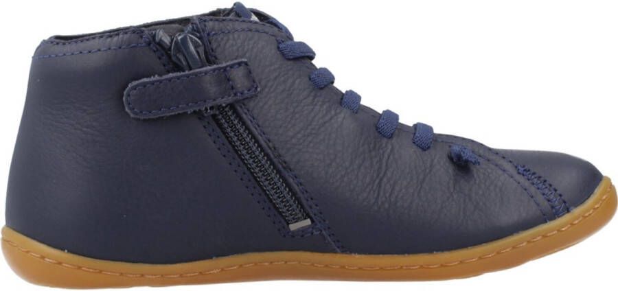 Camper Leather Ankle Boots with Lace-Up Closure and Recycled Rubber Outsole