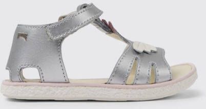 Camper Peu Cami Sandals Flower Embellisht Kids Grey Shoes