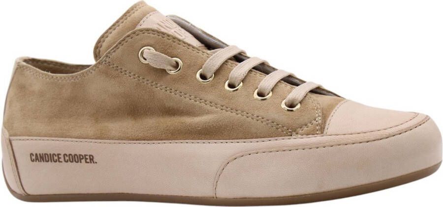 CANDICE COOPER Lage Sneakers Dames Rock S Maat: 40 Materiaal: Suède Kleur: Beige