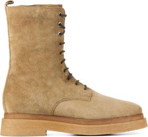 Capobella Veterboots Dames Laarzen Damesschoenen Suède C1010 sue Midden bruin