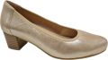Caprice 9-22308-42 341 H-breedte Dames Pump Goud - Bruin