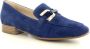 Caprice Norma suède loafers met gesp donkerblauw - Thumbnail 8