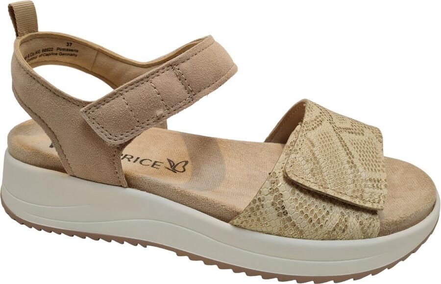 Caprice 9-28702-42 336 G-breedte Maat Dames Sandalen Beige - Foto 1