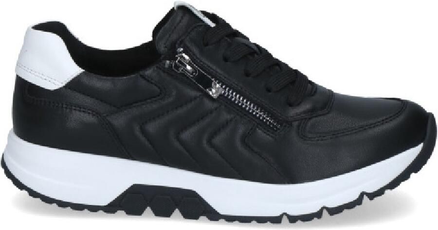 Caprice art. 9-23741-47 019 zwart sneaker veter rits H leest
