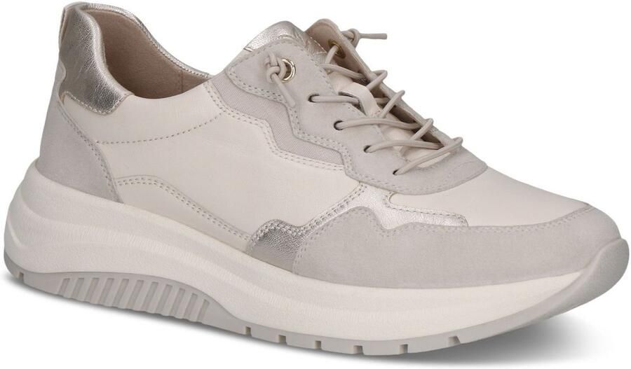 Caprice -art-9-23754-46 199-dames- elastische veter OFFWHITE