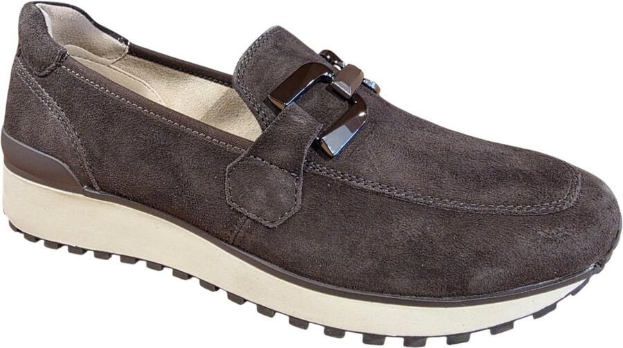 Caprice art. 9-24700-43 342 bruin suede dames instapper