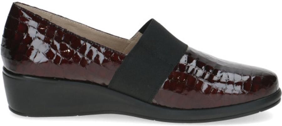 Caprice Bordeaux Lak Dames Instappers Rood