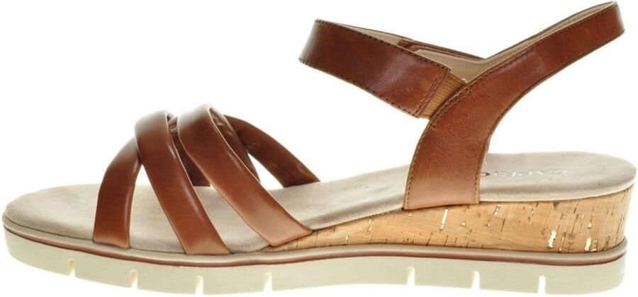 Caprice Sleehaksandaaltjes zomerschoen sandaal keilhak met klittenbandsluiting