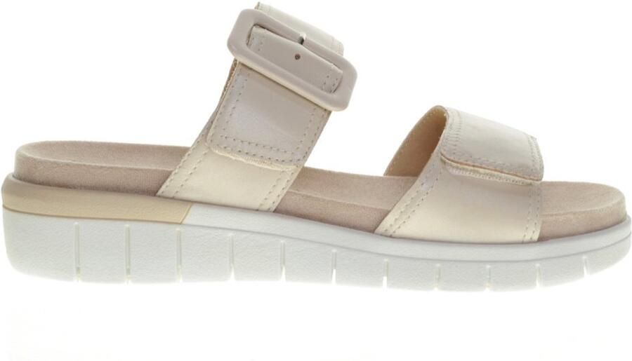 Caprice Comfort Slippers Cream Leder