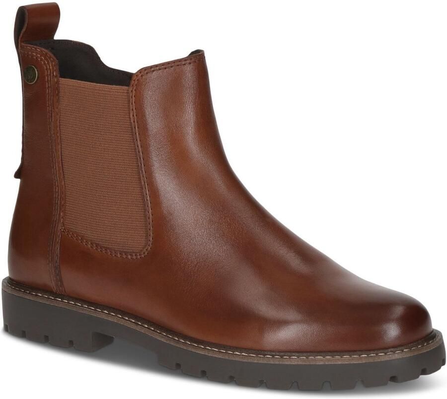 Caprice Chelsea-boots blokhak business schoen in used-look