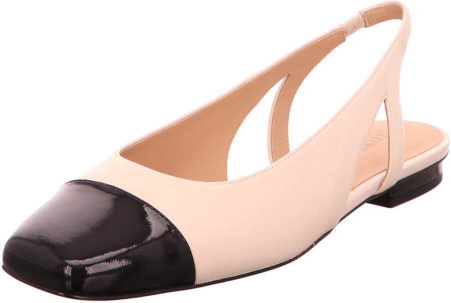 PETER KAISER Slingpumps zwart wolwit