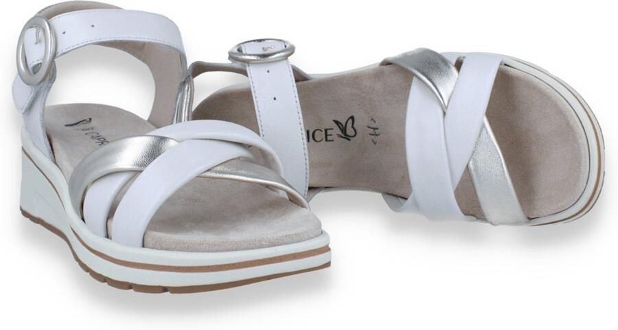 Caprice Dames Sandaal H-breedte Off White Wit