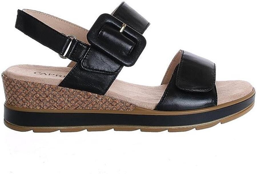 Caprice Elegante Zwarte Sandaal met Innovatieve Technologie