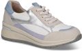 CAPRICE Sneakers laag crème lichtblauw zilver wit - Wit