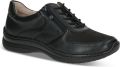 Caprice Sneakers vrijetijdsschoen lage schoen veterschoen in comfortwijdte h = zeer breed - Zwart
