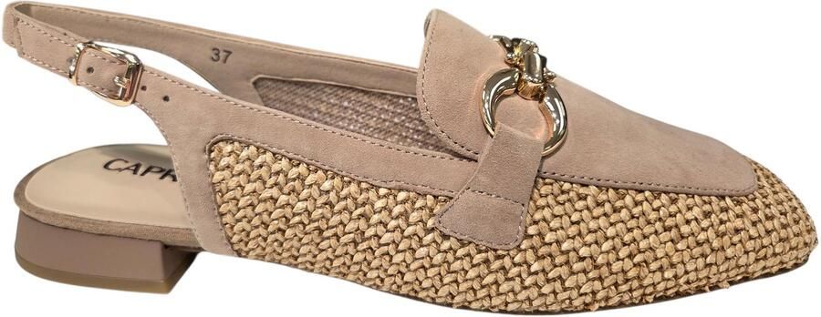Caprice G Sandaletten Beige Leer en Suede Dames Beige - Foto 4