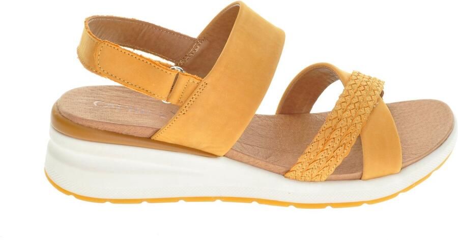 Caprice Gele Sandalen Comfort