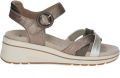 Caprice Sandalen met sleehak - Bruin