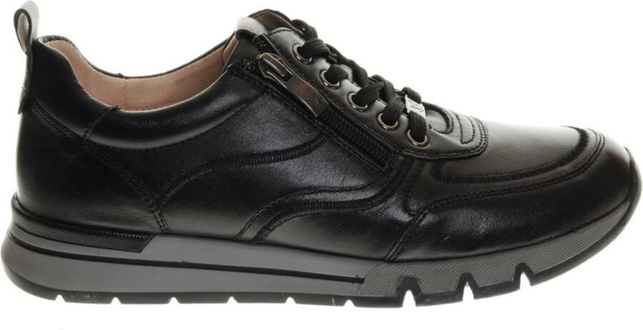 Caprice Lederen Sneakers Zwart