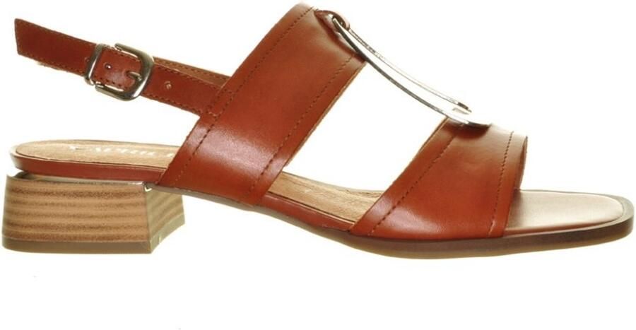 Caprice Sandalen Hakje Cognac