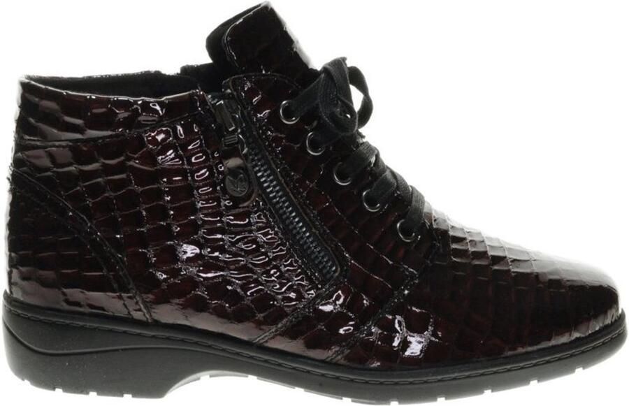 Caprice Veterlaarzen Bordo Croco