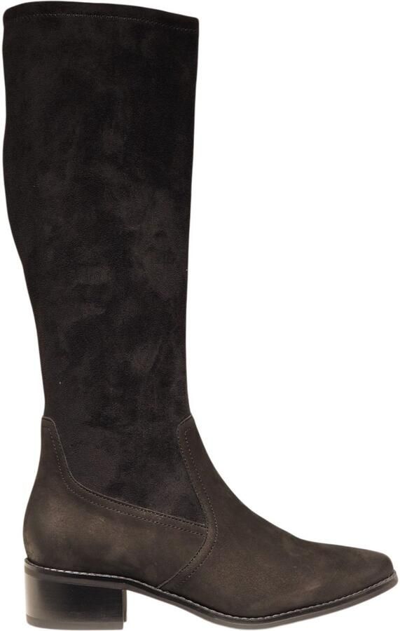 Caprice Black Lange Laarzen Zwart Stretch Dames Zwart