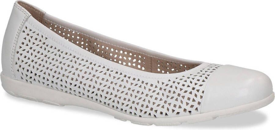 Caprice Ballerina's slipper comfortabele schoen instapschoen met perforatie