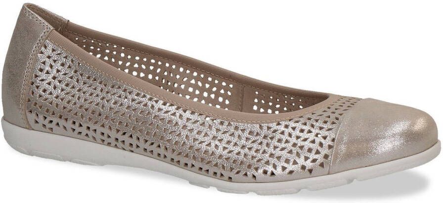 Caprice Ballerina's slipper comfortabele schoen instapschoen met perforatie