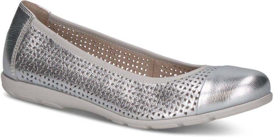 Caprice Ballerina's slipper comfortabele schoen instapschoen met perforatie
